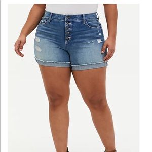 HIGH RISE MID SHORT - VINTAGE STRETCH MEDIUM WASH